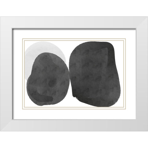 Art Shape Colors design XXVII White Modern Wood Framed Art Print with Double Matting by Orlov, Irena