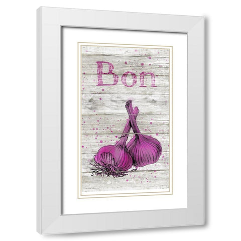 Bon Appetit I White Modern Wood Framed Art Print with Double Matting by Haase, Andrea