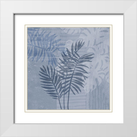 Grunge Floral Chic IV White Modern Wood Framed Art Print with Double Matting by Haase, Andrea