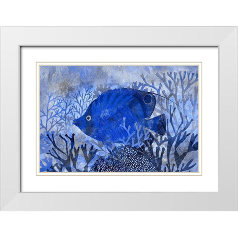 Deep Sea Paradise White Modern Wood Framed Art Print with Double Matting by Haase, Andrea