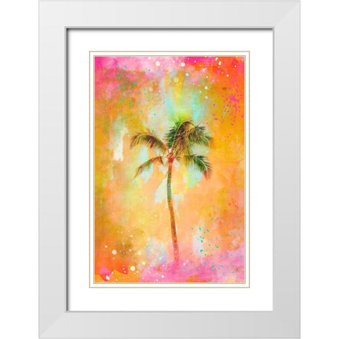 Summer Joy White Modern Wood Framed Art Print with Double Matting by Haase, Andrea