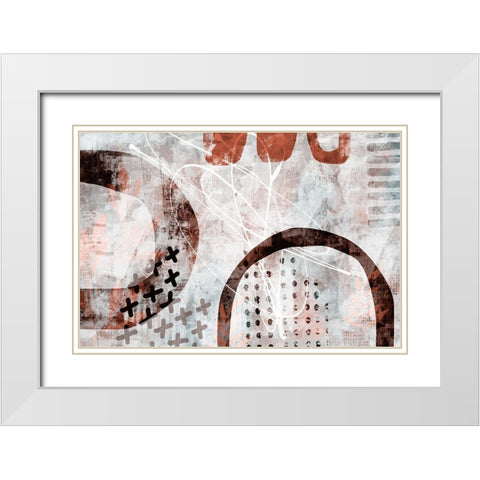 Secret Escape I White Modern Wood Framed Art Print with Double Matting by Haase, Andrea
