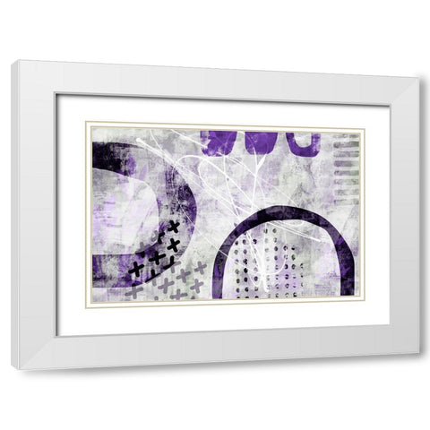 Secret Escape II White Modern Wood Framed Art Print with Double Matting by Haase, Andrea