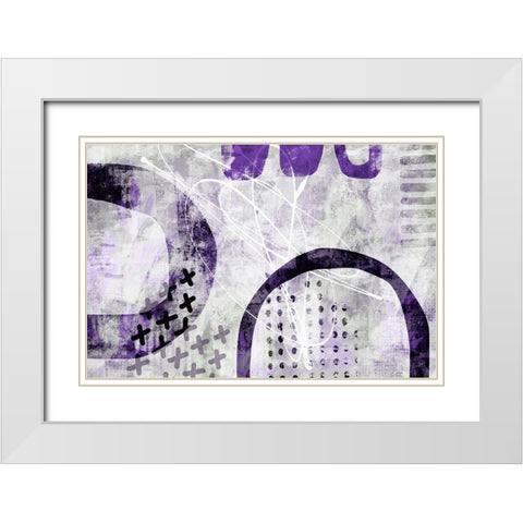 Secret Escape II White Modern Wood Framed Art Print with Double Matting by Haase, Andrea