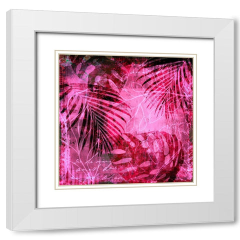 Hot Summer Jungle I White Modern Wood Framed Art Print with Double Matting by Haase, Andrea