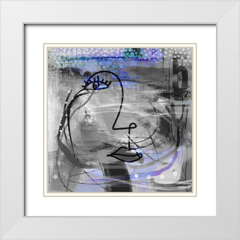 Nasty Girl I White Modern Wood Framed Art Print with Double Matting by Haase, Andrea