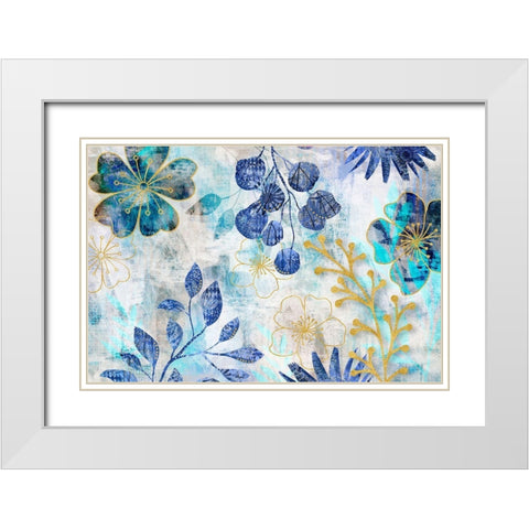 Fantasy Garden I White Modern Wood Framed Art Print with Double Matting by Haase, Andrea