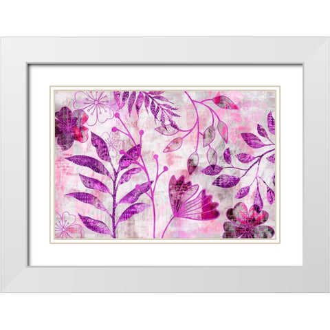 Fantasy Park II White Modern Wood Framed Art Print with Double Matting by Haase, Andrea