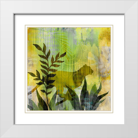 Cheetah of Africa III White Modern Wood Framed Art Print with Double Matting by Haase, Andrea