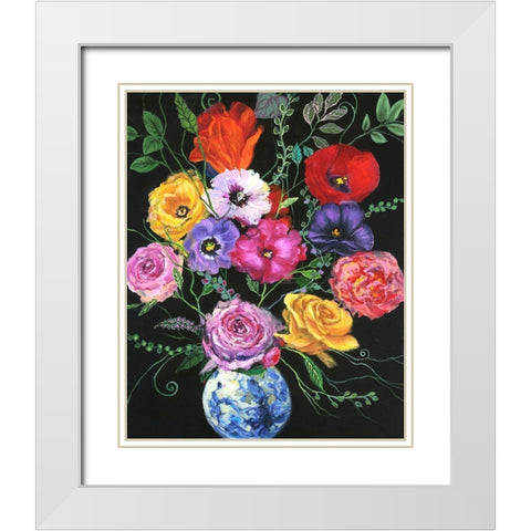 Fresh Pics I White Modern Wood Framed Art Print with Double Matting by Joy, Julie