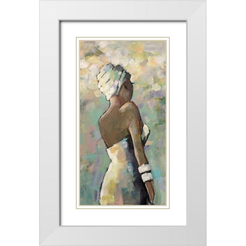 Zizile White Modern Wood Framed Art Print with Double Matting by Eaton, Winnie