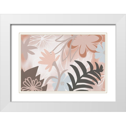 Flower Show II White Modern Wood Framed Art Print with Double Matting by Haase, Andrea