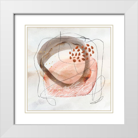 Magic Message White Modern Wood Framed Art Print with Double Matting by Haase, Andrea