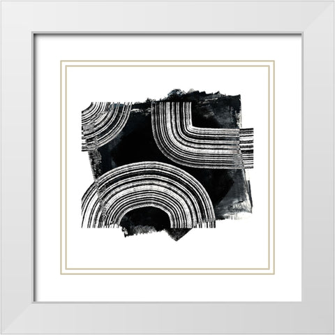 Inside Out I White Modern Wood Framed Art Print with Double Matting by Haase, Andrea