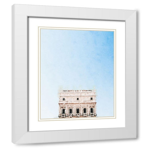 Sky Apartment  White Modern Wood Framed Art Print with Double Matting by Curinga, Kim