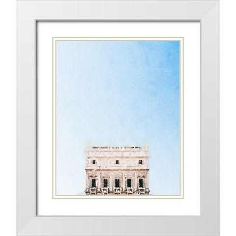 Sky Apartment  White Modern Wood Framed Art Print with Double Matting by Curinga, Kim