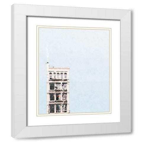 Fire Escape White Modern Wood Framed Art Print with Double Matting by Curinga, Kim