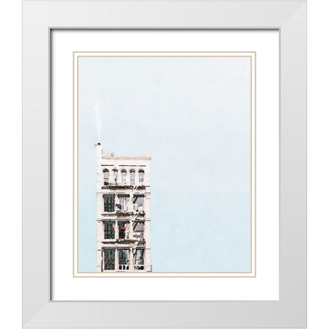 Fire Escape White Modern Wood Framed Art Print with Double Matting by Curinga, Kim
