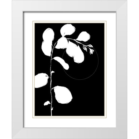 Botanical Silhouette I White Modern Wood Framed Art Print with Double Matting by Holman, Nicholas