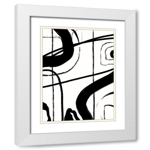 Intersecting Passage I White Modern Wood Framed Art Print with Double Matting by Holman, Nicholas