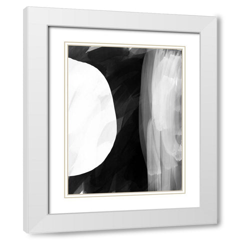 Missing Piece I White Modern Wood Framed Art Print with Double Matting by Holman, Nicholas