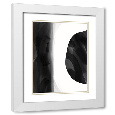 Missing Piece II White Modern Wood Framed Art Print with Double Matting by Holman, Nicholas