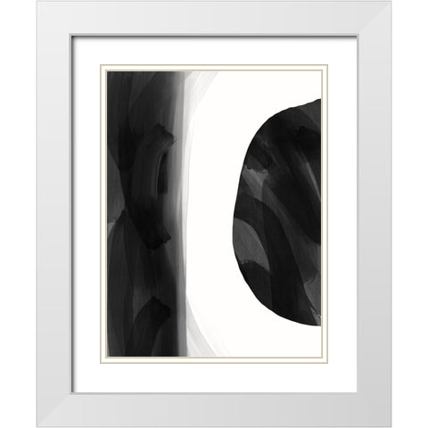 Missing Piece II White Modern Wood Framed Art Print with Double Matting by Holman, Nicholas