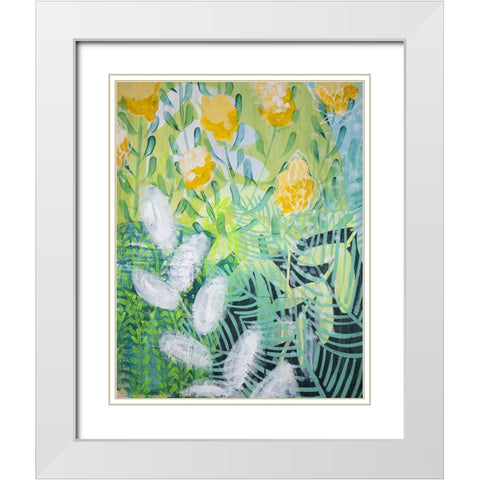 New Beginning White Modern Wood Framed Art Print with Double Matting by Hampe, Shelley