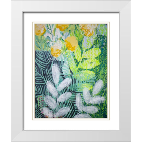 Spring Beginning White Modern Wood Framed Art Print with Double Matting by Hampe, Shelley