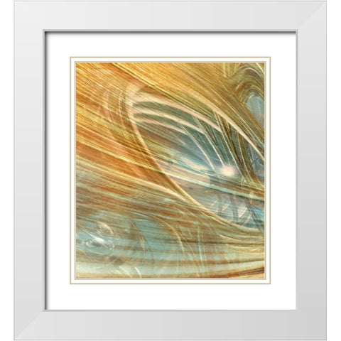Coarse Fluctuation I White Modern Wood Framed Art Print with Double Matting by Hunziker, Steve