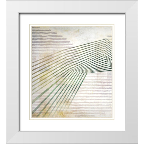 Straight Away I White Modern Wood Framed Art Print with Double Matting by Hunziker, Steve
