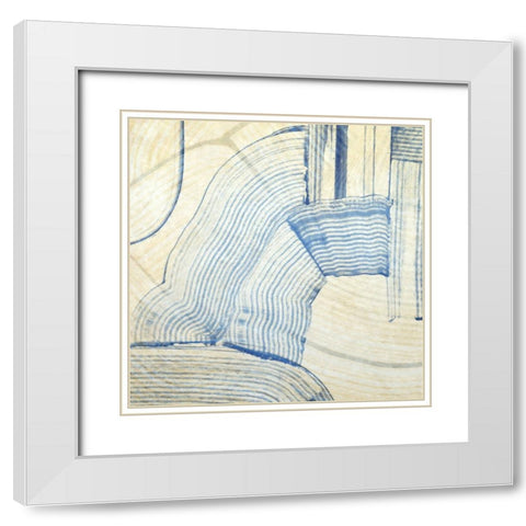 Straight Away IV White Modern Wood Framed Art Print with Double Matting by Hunziker, Steve