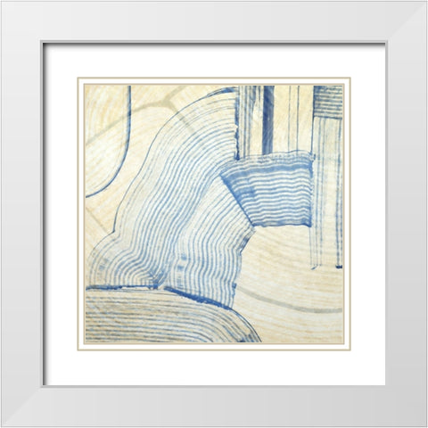 Straight Away IV White Modern Wood Framed Art Print with Double Matting by Hunziker, Steve
