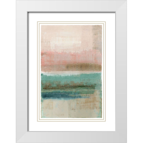 Pastel Blush III White Modern Wood Framed Art Print with Double Matting by Kouta, Flora