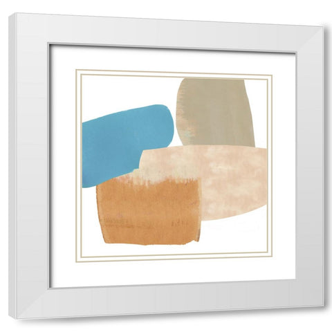 Balancing II White Modern Wood Framed Art Print with Double Matting by Kouta, Flora