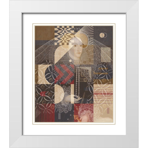 Elizabeth I of England Ampleforth Abbey, With a Touch of Modern White Modern Wood Framed Art Print with Double Matting by Orlov, Irena
