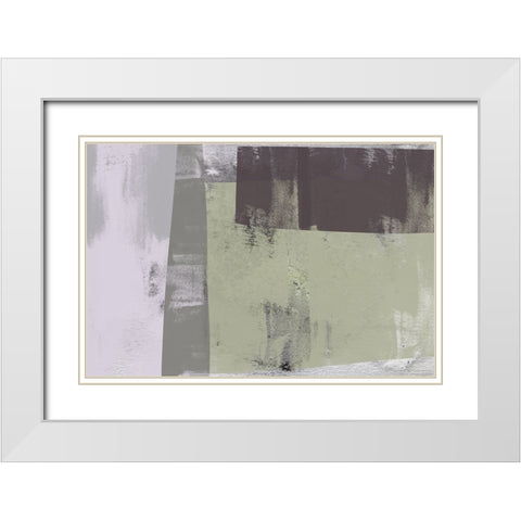 Glitch VIII White Modern Wood Framed Art Print with Double Matting by Orlov, Irena