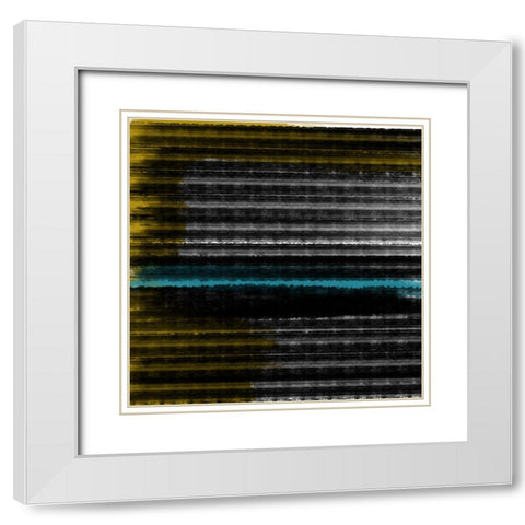 Downpour II White Modern Wood Framed Art Print with Double Matting by Schlotzhauer, Jim