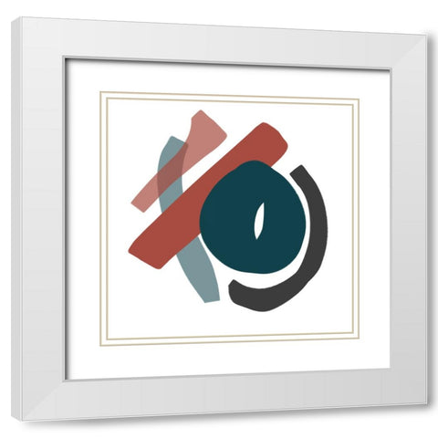 Shenanigans I White Modern Wood Framed Art Print with Double Matting by Schlotzhauer, Jim