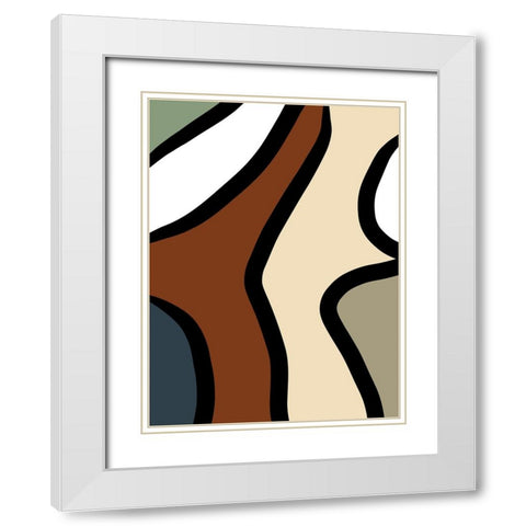 Taking Shape II White Modern Wood Framed Art Print with Double Matting by Schlotzhauer, Jim