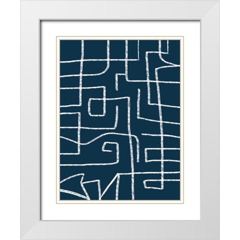 This is Where I Leave You I White Modern Wood Framed Art Print with Double Matting by Schlotzhauer, Jim