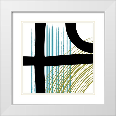 Sawtooth II White Modern Wood Framed Art Print with Double Matting by Schlotzhauer, Jim