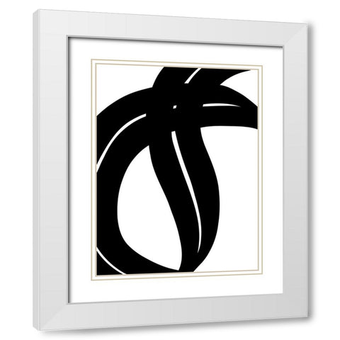 Lickety Split II White Modern Wood Framed Art Print with Double Matting by Schlotzhauer, Jim