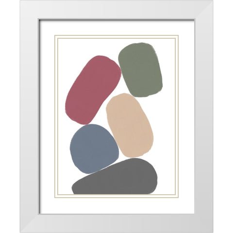 Balancing Act I White Modern Wood Framed Art Print with Double Matting by Schlotzhauer, Jim