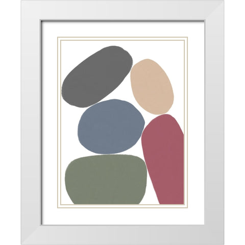 Balancing Act II White Modern Wood Framed Art Print with Double Matting by Schlotzhauer, Jim
