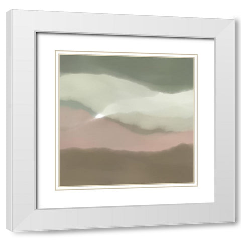 Cielo Vista II White Modern Wood Framed Art Print with Double Matting by Schlotzhauer, Jim