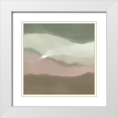 Cielo Vista II White Modern Wood Framed Art Print with Double Matting by Schlotzhauer, Jim