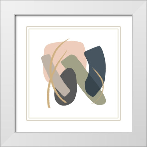 Ambiguity I White Modern Wood Framed Art Print with Double Matting by Schlotzhauer, Jim