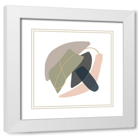 Ambiguity II White Modern Wood Framed Art Print with Double Matting by Schlotzhauer, Jim