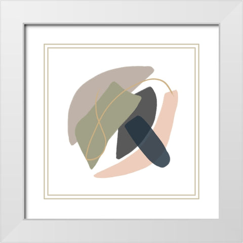 Ambiguity II White Modern Wood Framed Art Print with Double Matting by Schlotzhauer, Jim